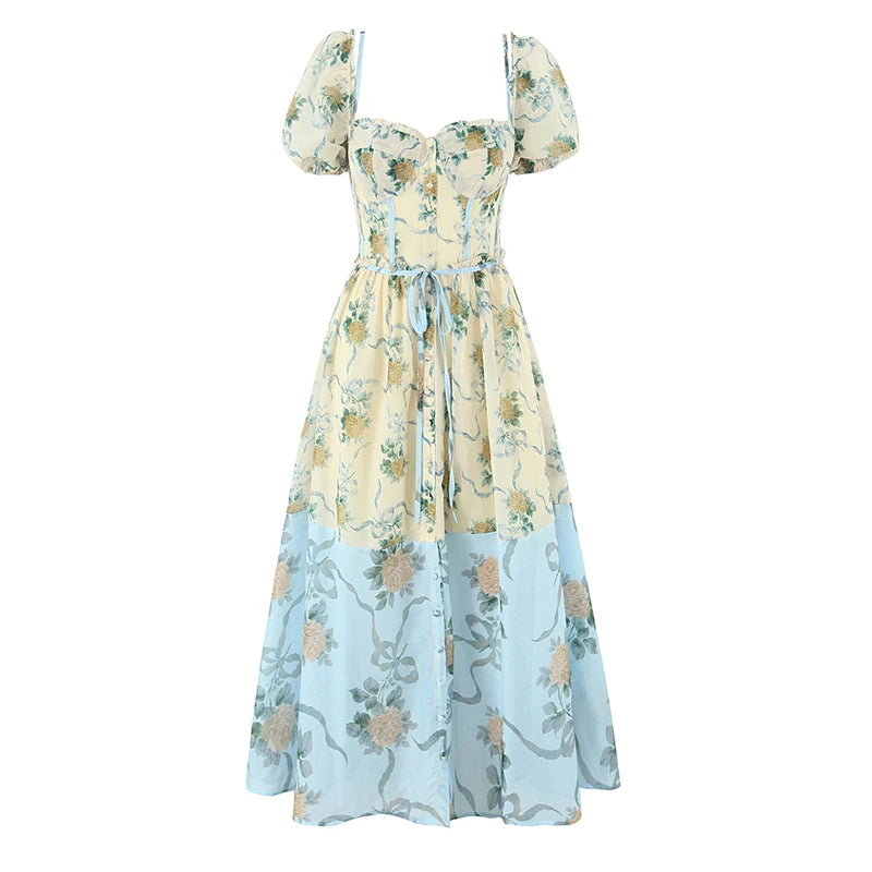Flora Vintage Maxi Dress