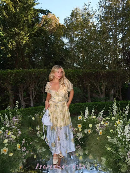 Flora Vintage Maxi Dress