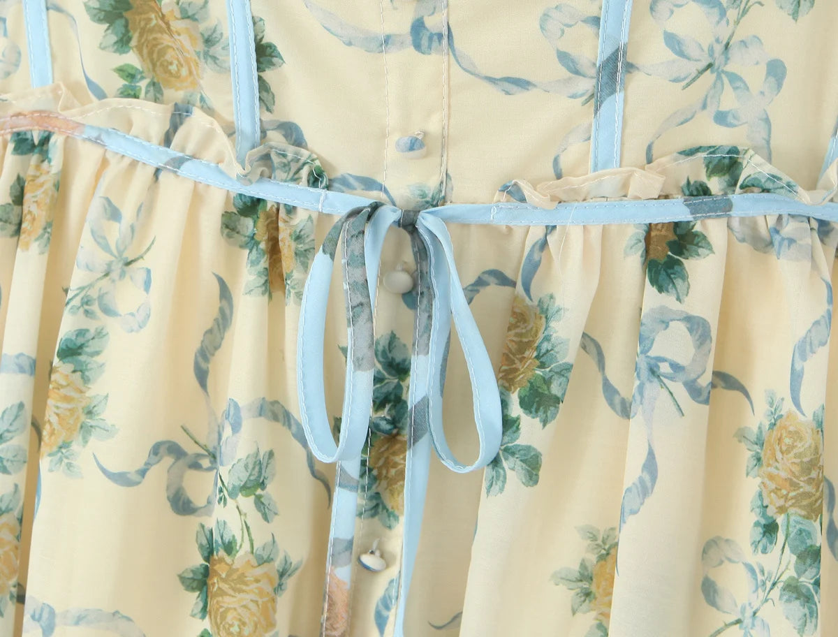 Flora Vintage Maxi Dress