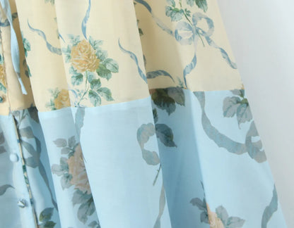 Flora Vintage Maxi Dress