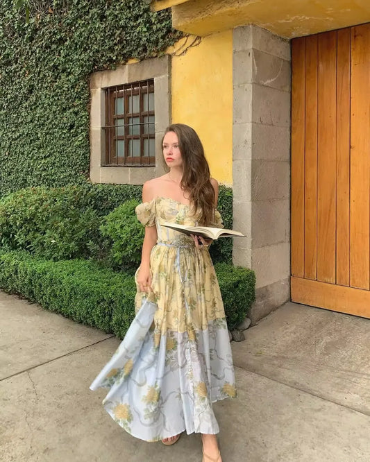 Flora Vintage Maxi Dress