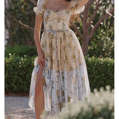 Flora Vintage Maxi Dress