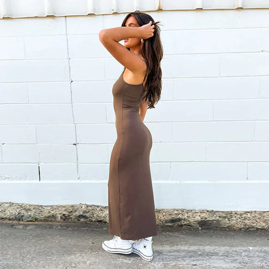 Cocoa Contour Maxi Dress