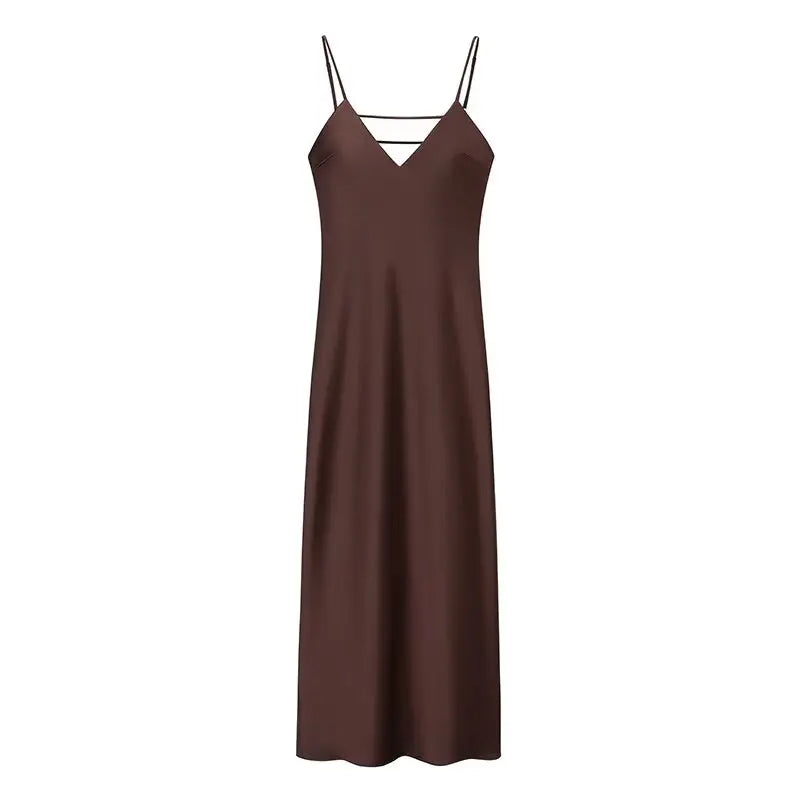 Luna Satin Slip Dress