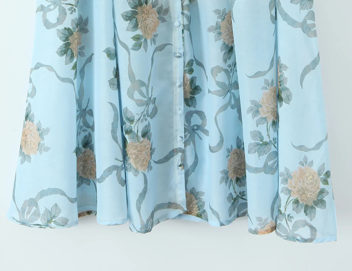 Flora Vintage Maxi Dress