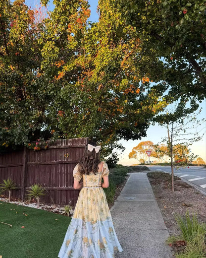 Flora Vintage Maxi Dress