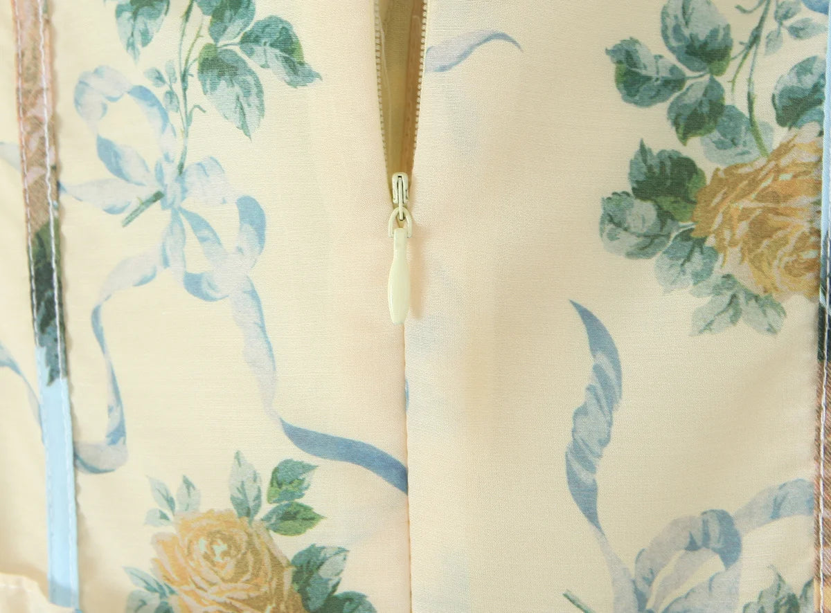 Flora Vintage Maxi Dress