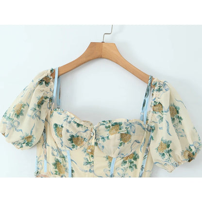 Flora Vintage Maxi Dress