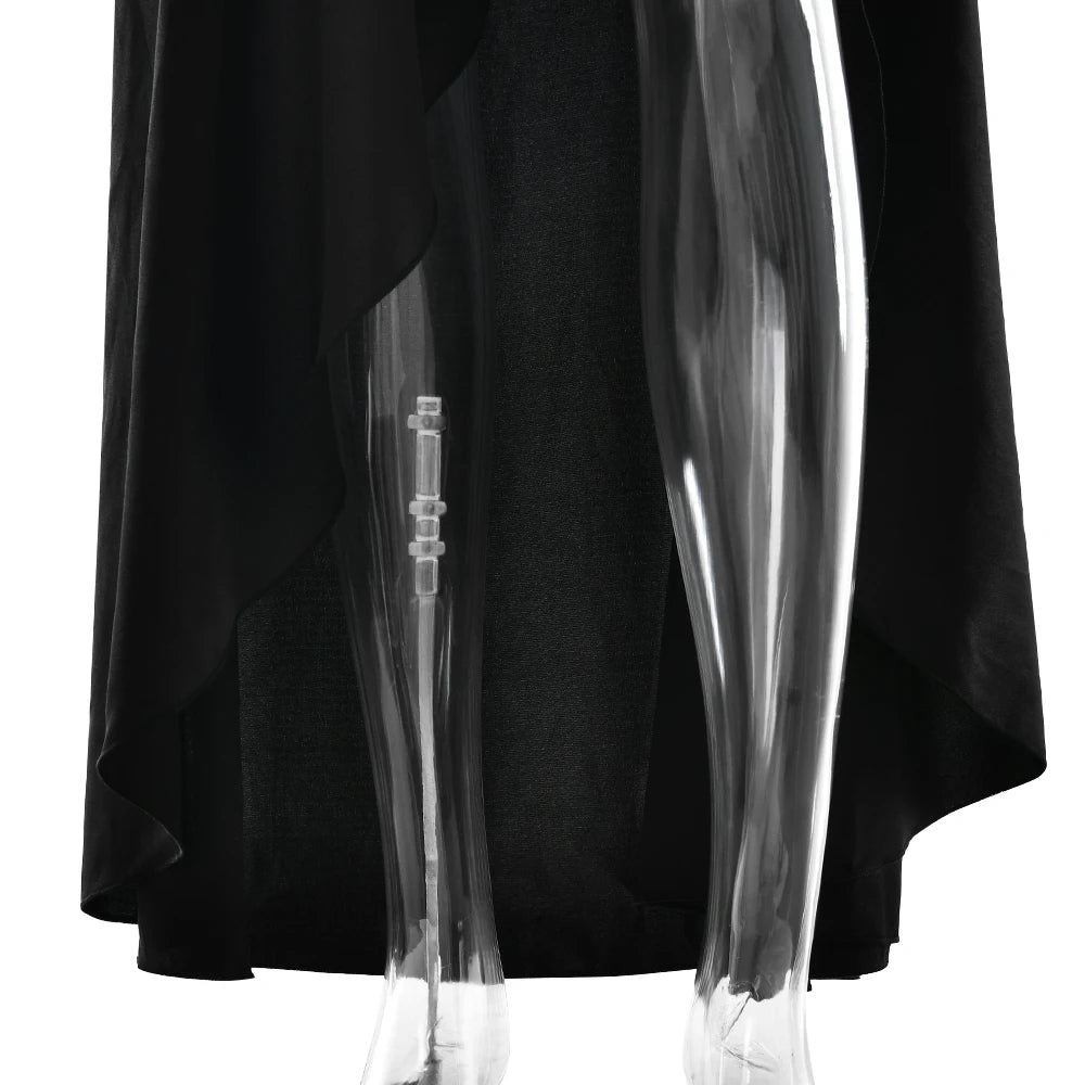 Garnet High-Slit Gown