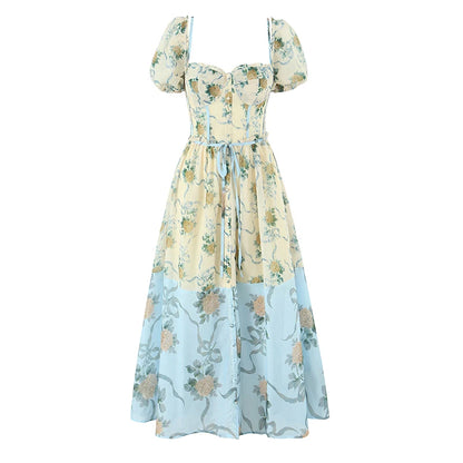 Flora Vintage Maxi Dress