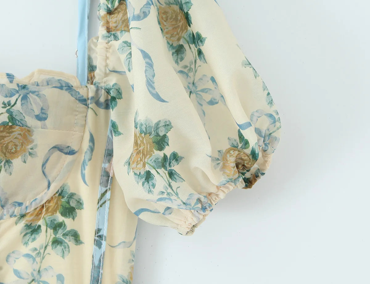 Flora Vintage Maxi Dress